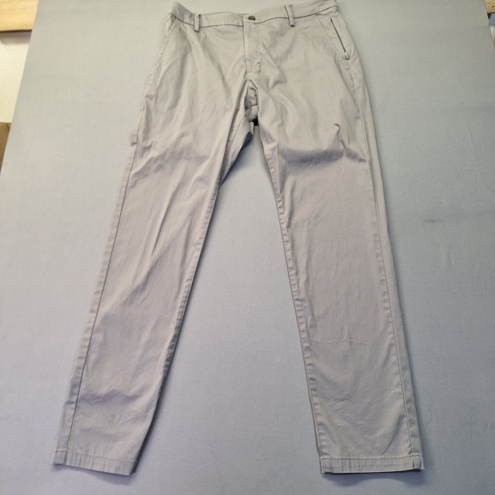 Birddogs Mens Lined Chino Pants Grey 32x32 Stretch Performance Trousers